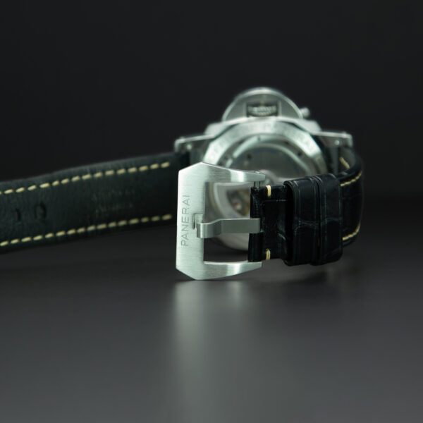 Officine Panerai, Luminor Marina "1950" GMT Power Reserve Automatic, Ref. Pam00537, 42mm, Stainless Steel - immagine 6