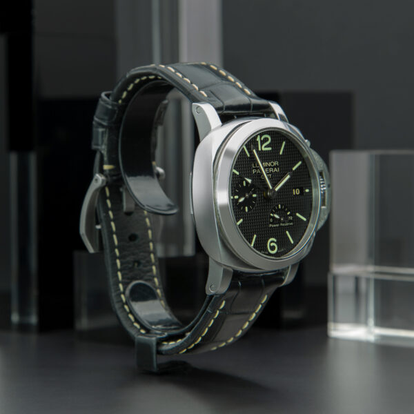 Officine Panerai, Luminor Marina "1950" GMT Power Reserve Automatic, Ref. Pam00537, 42mm, Stainless Steel - immagine 4