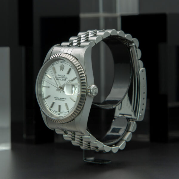 Rolex, DateJust 36mm, Ref. 16234, Silver Dial, Year: 1996, Jubilee Bracelet, Stainless Steel - immagine 3