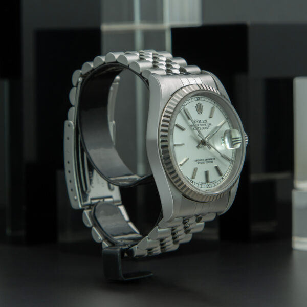 Rolex, DateJust 36mm, Ref. 16234, Silver Dial, Year: 1996, Jubilee Bracelet, Stainless Steel - immagine 4