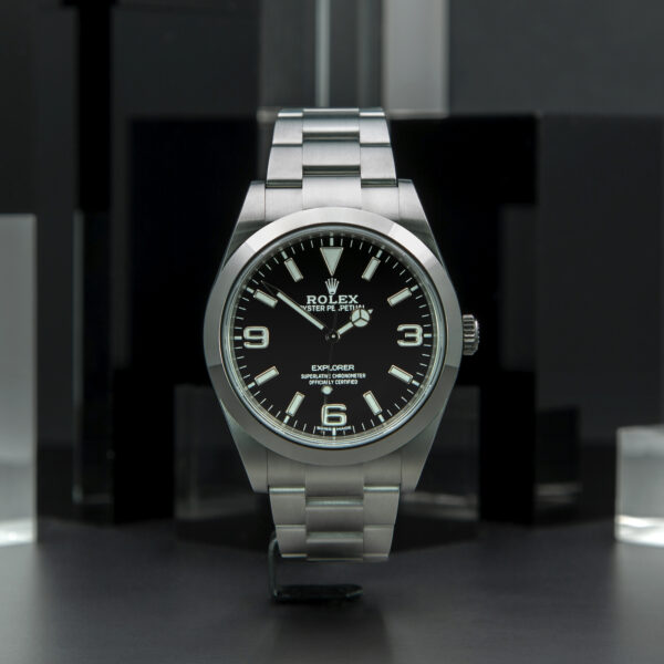 Rolex, Explorer , 39mm, Ref.214270, Year:2020, As New, Full Set, Black Dial, Stainless Steel