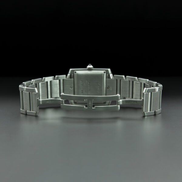 Cartier, Tank Française, 28x32mm, Ref.2302, White Dial, Stainless Steel - immagine 6