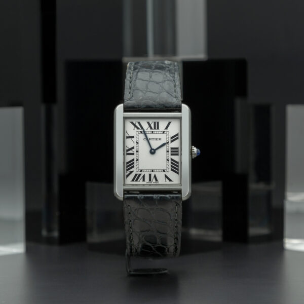 Cartier, Tank Solo, 24x31mm, Ref. 3169, White Dial, Stainless Steel