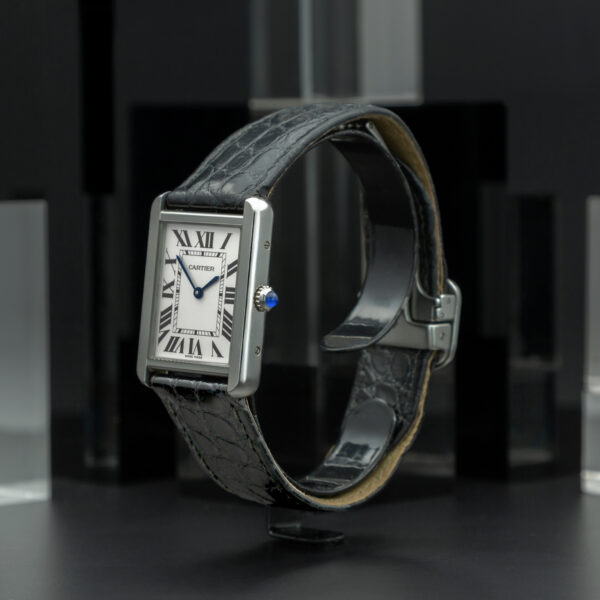 Cartier, Tank Solo, 24x31mm, Ref. 3169, White Dial, Stainless Steel - immagine 3