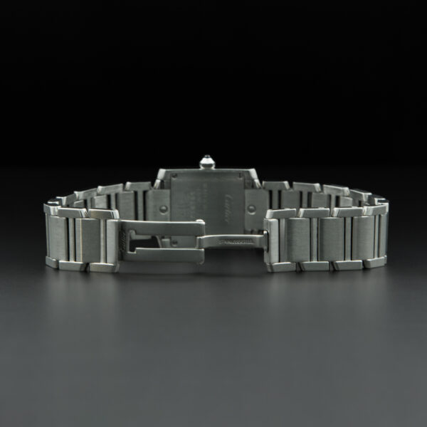 Cartier, Tank Française, 20x25mm, Ref. 3217, White Dial, Stainless Steel - immagine 6