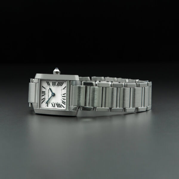 Cartier, Tank Française, 20x25mm, Ref. 3217, White Dial, Stainless Steel - immagine 5