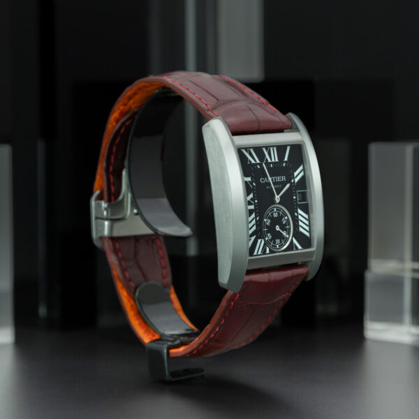 Cartier, Tank MC, 35x44mm, Ref. 3589, Black Dial, Stainless Steel - immagine 4