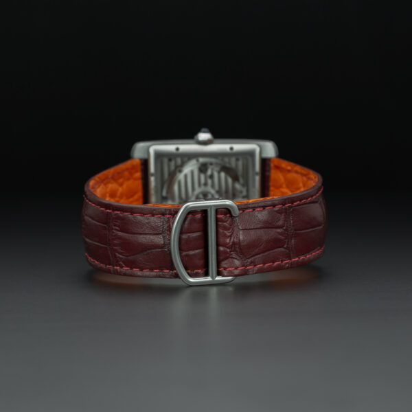 Cartier, Tank MC, 35x44mm, Ref. 3589, Black Dial, Stainless Steel - immagine 7