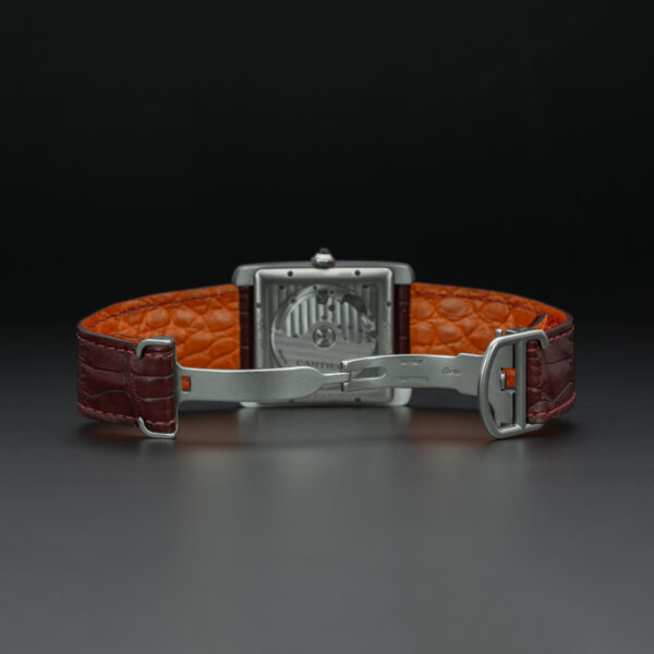 Cartier, Tank MC, 35x44mm, Ref. 3589, Black Dial, Stainless Steel - immagine 6