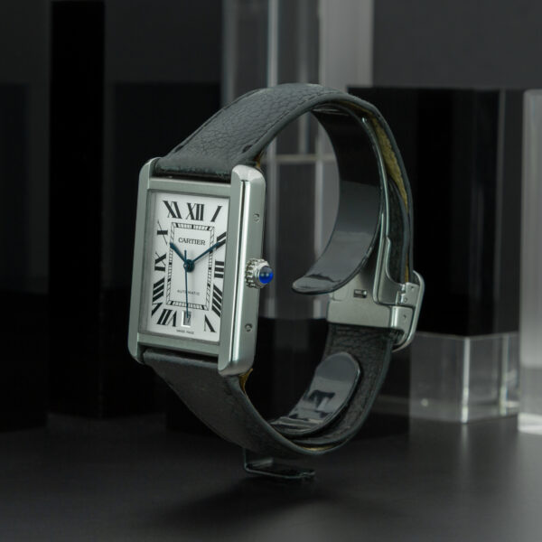 Cartier, Tank Solo XL, 31x41mm, Ref. 3515, White Dial, Stainless Steel - immagine 3
