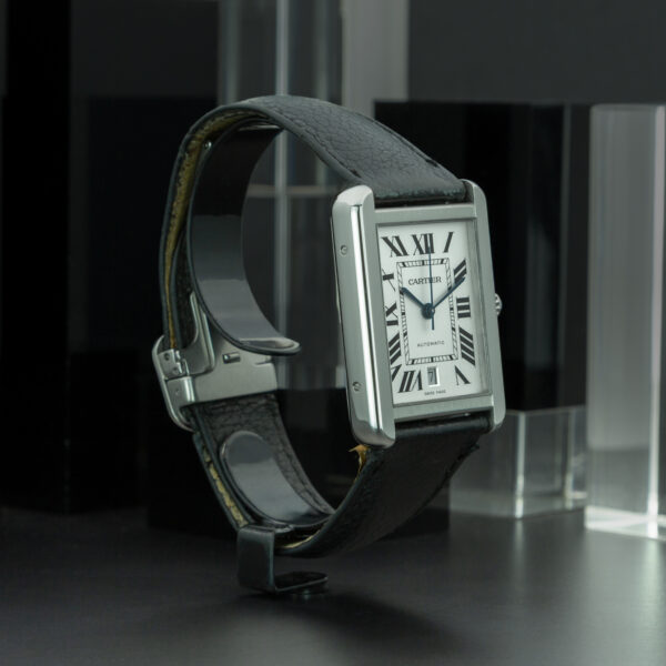 Cartier, Tank Solo XL, 31x41mm, Ref. 3515, White Dial, Stainless Steel - immagine 4