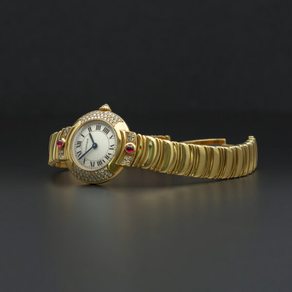 Cartier, Vendome, 26mm, Ref. 878999, Ivory Dial, Yellow Gold and Diamond Set Factory - immagine 5