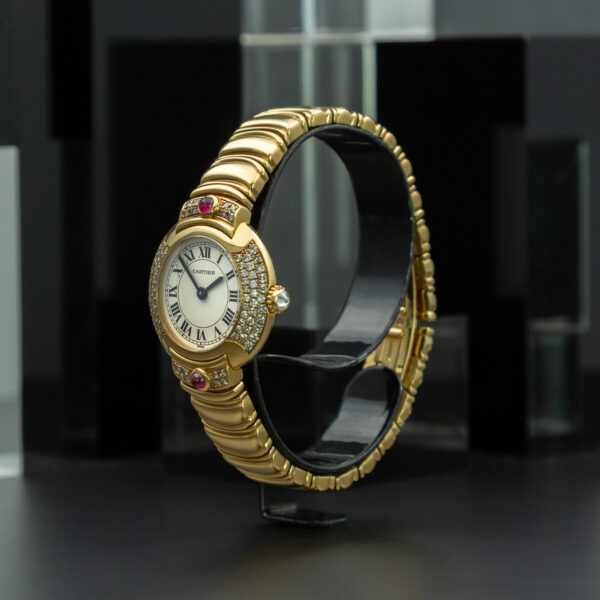 Cartier, Vendome, 26mm, Ref. 878999, Ivory Dial, Yellow Gold and Diamond Set Factory - immagine 3