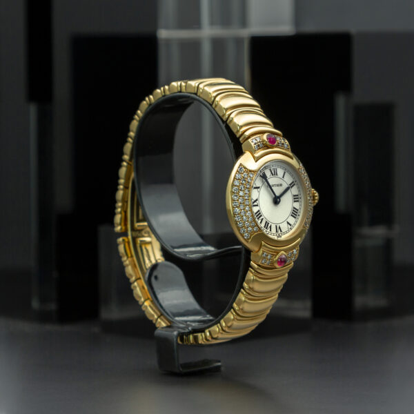 Cartier, Vendome, 26mm, Ref. 878999, Ivory Dial, Yellow Gold and Diamond Set Factory - immagine 4