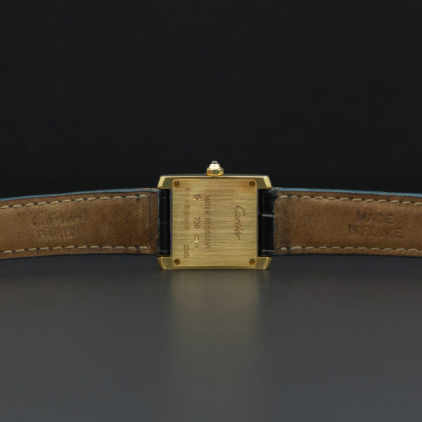 Cartier, Tank Française, 20x25mm, Ref. 2385, White Dial, Yellow Gold - immagine 6