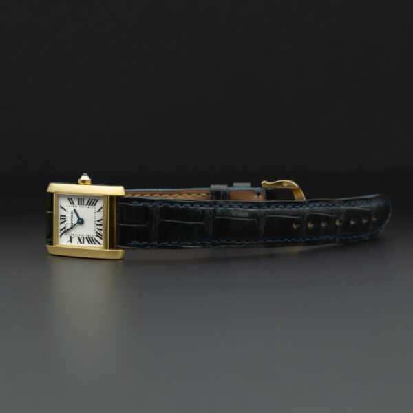 Cartier, Tank Française, 20x25mm, Ref. 2385, White Dial, Yellow Gold - immagine 5