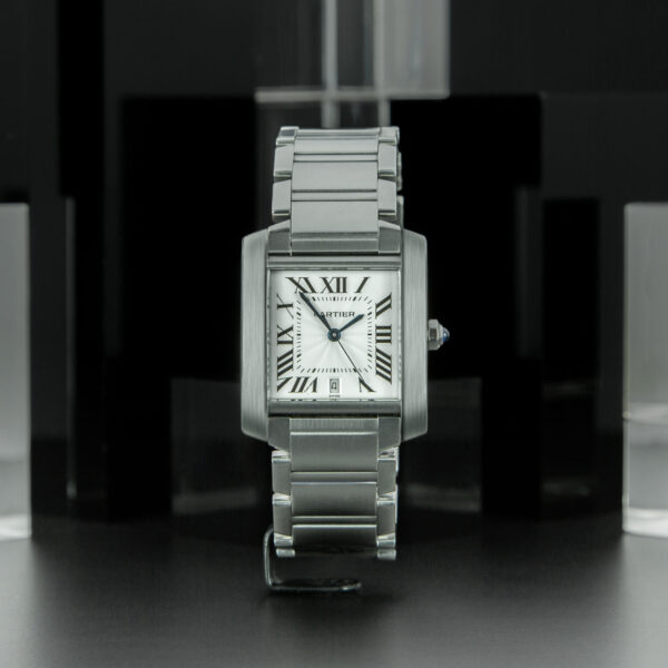 Cartier, Tank Française, 28x32mm, Ref. W51002Q3 2302, White Dial, Stainless Steel