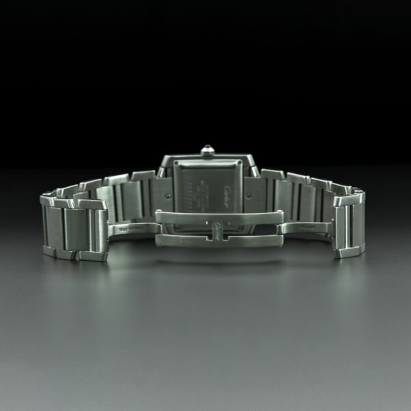 Cartier, Tank Française, 28x32mm, Ref. W51002Q3 2302, White Dial, Stainless Steel - immagine 6