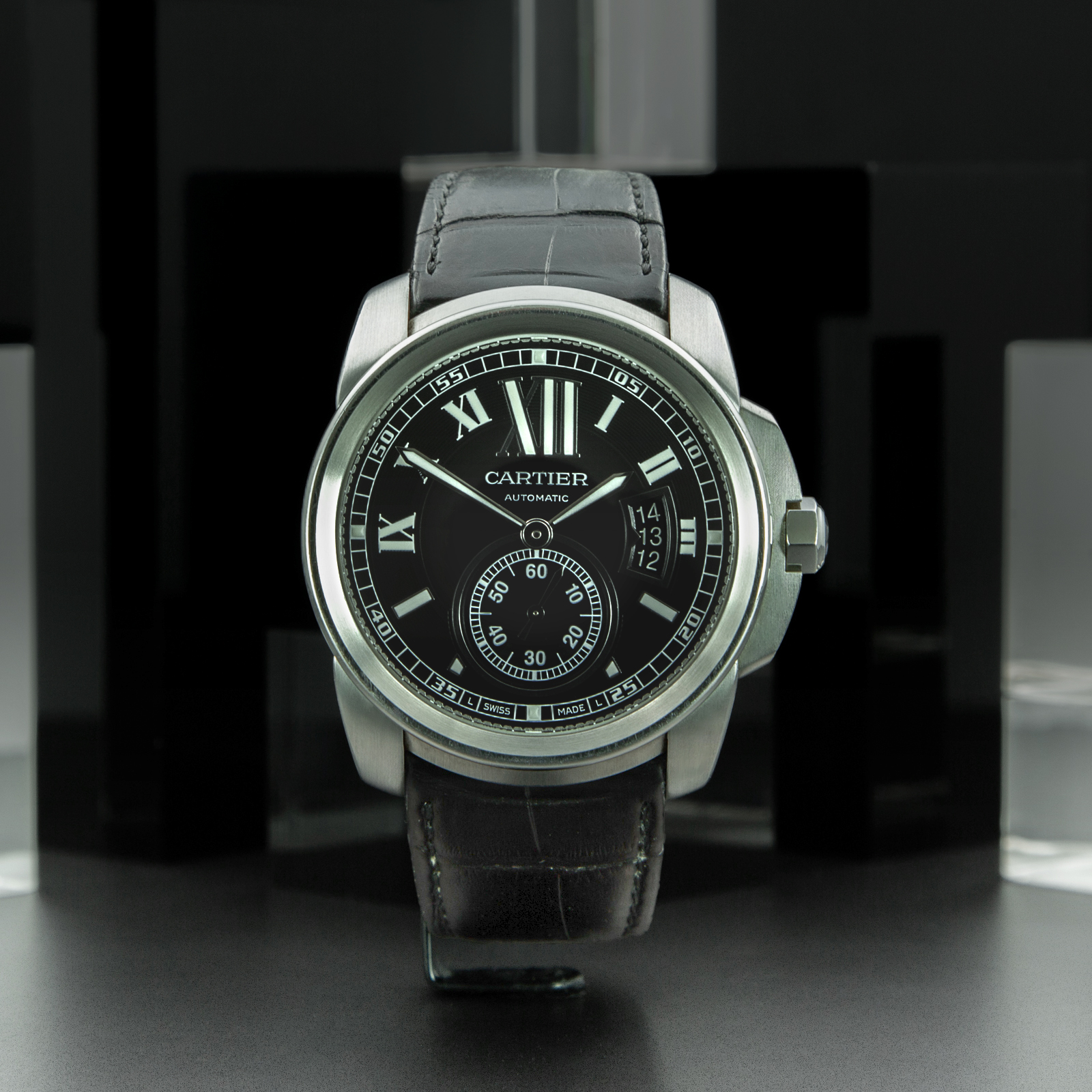 CARTIER W7100041 3389565025 NERO PELLE NERA NO GAR-4