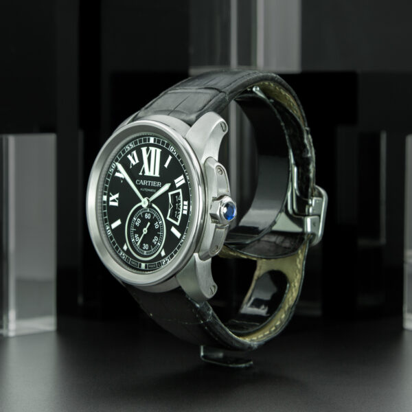 Cartier, Calibre de Cartier, 42mm, Ref. W7100041, Black Dial, Stainless Steel - immagine 3