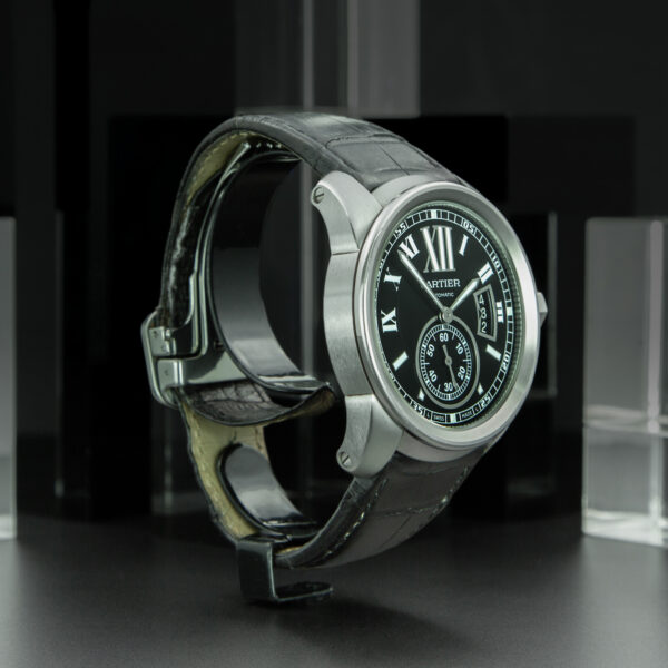 Cartier, Calibre de Cartier, 42mm, Ref. W7100041, Black Dial, Stainless Steel - immagine 4