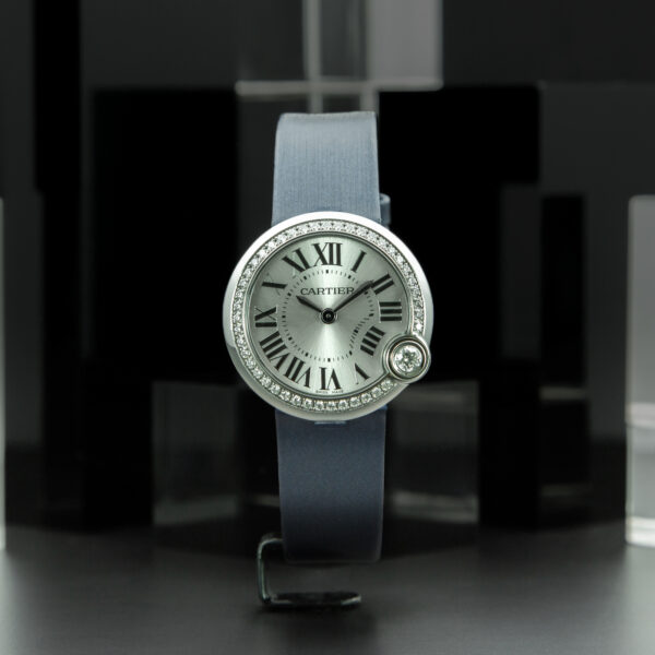 Cartier, Ballon Blanc, 26mm, Ref. W4BL0002, White Dial, Year: 2021, Full Set, Stainless Steel and Diamond