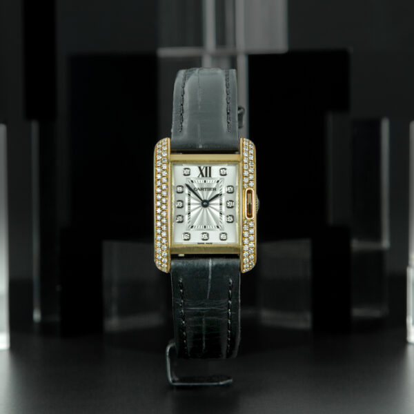 Cartier, Tank Anglaise, 23 x 30mm, Ref. WJTA0007, White Dial and Diamond Index, Rose Gold and Diamond