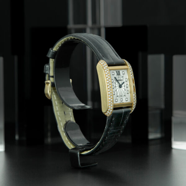 Cartier, Tank Anglaise, 23 x 30mm, Ref. WJTA0007, White Dial and Diamond Index, Rose Gold and Diamond - immagine 4