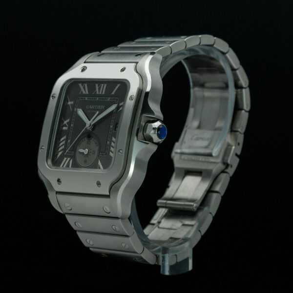 Cartier, Santos "Dual Time", 40.2mm, Ref. WSSA0076, Year:2025, Full Set, Silver Dial, Stainless Steel - immagine 3