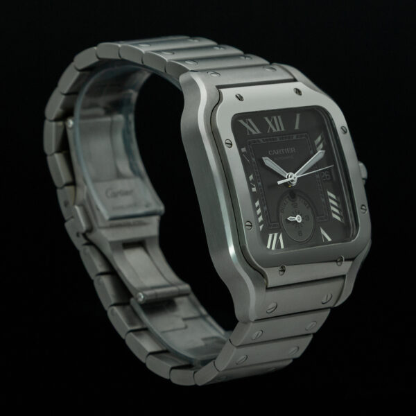 Cartier, Santos "Dual Time", 40.2mm, Ref. WSSA0076, Year:2025, Full Set, Silver Dial, Stainless Steel - immagine 4