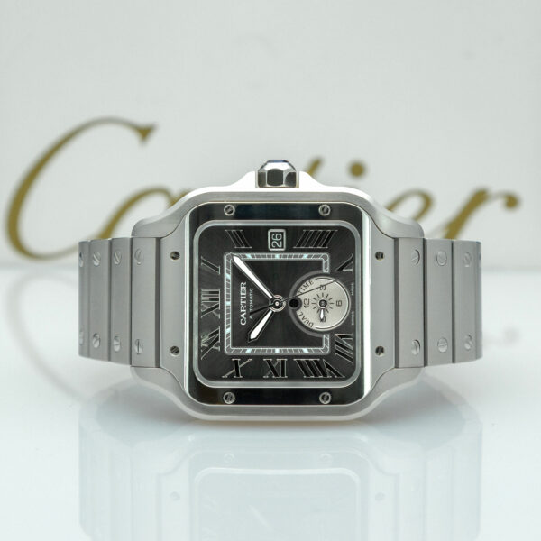 Cartier, Santos "Dual Time", 40.2mm, Ref. WSSA0076, Year:2025, Full Set, Silver Dial, Stainless Steel - immagine 6