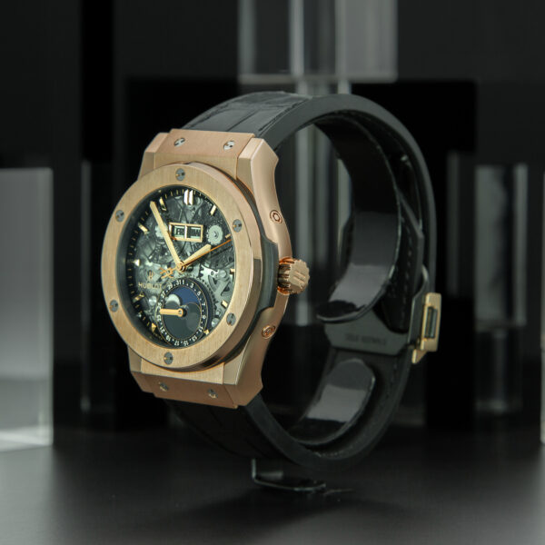 Hublot, Classic Fusion Aerofusion, "Moonphase king Gold", 42mm, Ref. 547.OX.0180.LR, Full Set, Rose Gold - immagine 3
