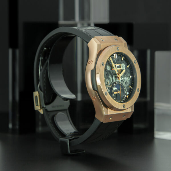 Hublot, Classic Fusion Aerofusion, "Moonphase king Gold", 42mm, Ref. 547.OX.0180.LR, Full Set, Rose Gold - immagine 4