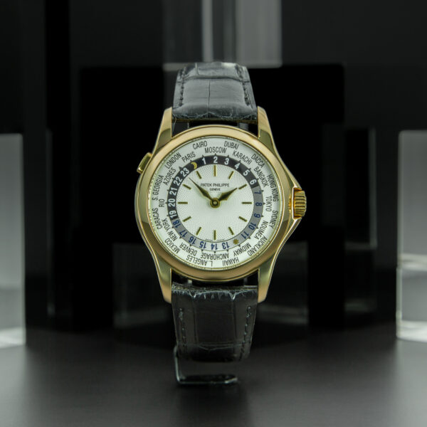 Patek Philippe, World Time, 37mm, Ref. 5110J-001, Year: 2004, Full Set, Yellow Gold