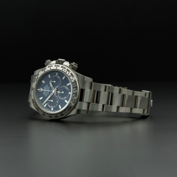 Rolex, Daytona, 40mm, Ref.116509, Year:2020, Full Set, Blue Dial, White Gold - immagine 5