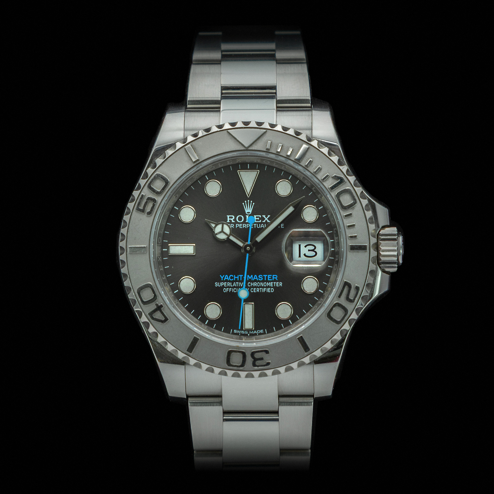 ROLEX 116622 7U62L325 2018 RHODIUM OYSTER SI GAR-1