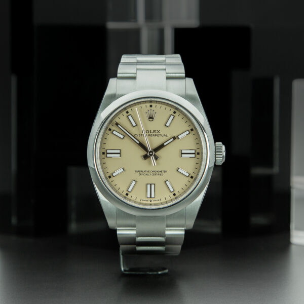 Rolex, Oyster Perpetual, 41mm, Ref. 134300, Beige Dial, Year: 2026, Full set, New, Wooden Card, Stainless Steel