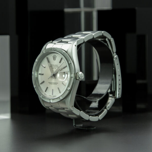 Rolex, Oyster Perpetual Date, 34mm, Ref. 15210, Silver Dial, Year: 1991, Oyster Bracelet, Stainless Steel - immagine 3