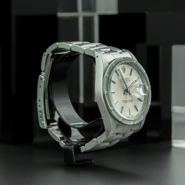Rolex, Oyster Perpetual Date, 34mm, Ref. 15210, Silver Dial, Year: 1991, Oyster Bracelet, Stainless Steel - immagine 4