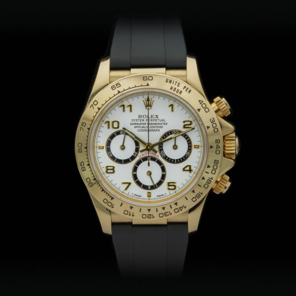 Rolex, Daytona, 40mm, Ref.16518, White Dial, Six inverted, Yellow Gold