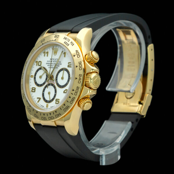 Rolex, Daytona, 40mm, Ref.16518, White Dial, Six inverted, Yellow Gold - immagine 3