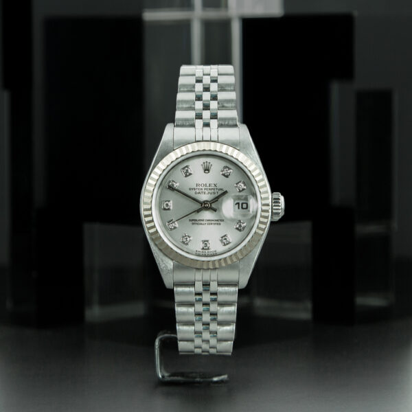 Rolex, Lady-DateJust 26mm, Ref. 79174, Silver Diamond Dial, Year: 19, Stainless Steel
