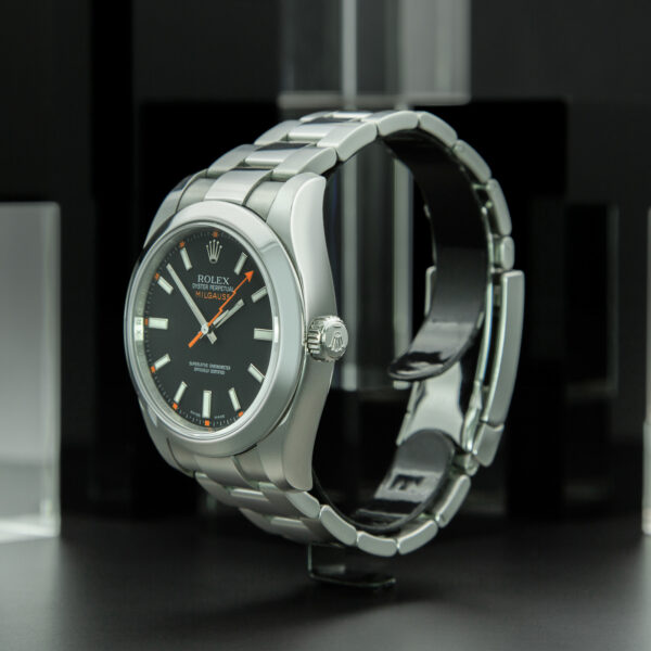 Rolex, Milgauss, 40mm, Ref. 116400, Year: 2010, Black Dial, Full Set, Stainless Steel - immagine 3