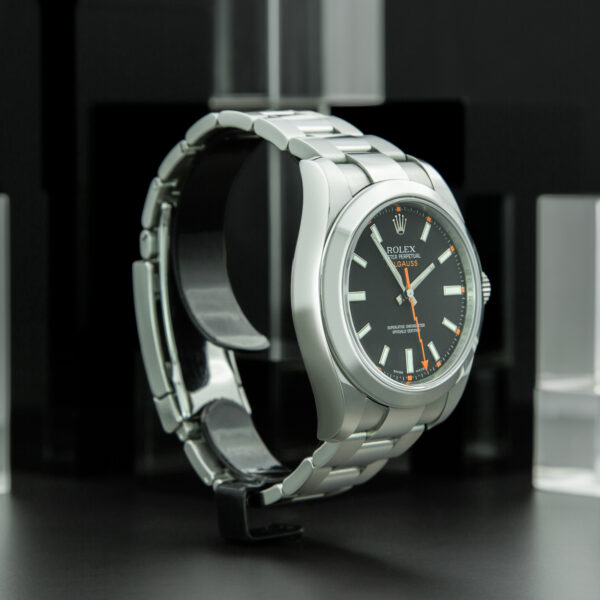 Rolex, Milgauss, 40mm, Ref. 116400, Year: 2010, Black Dial, Full Set, Stainless Steel - immagine 4