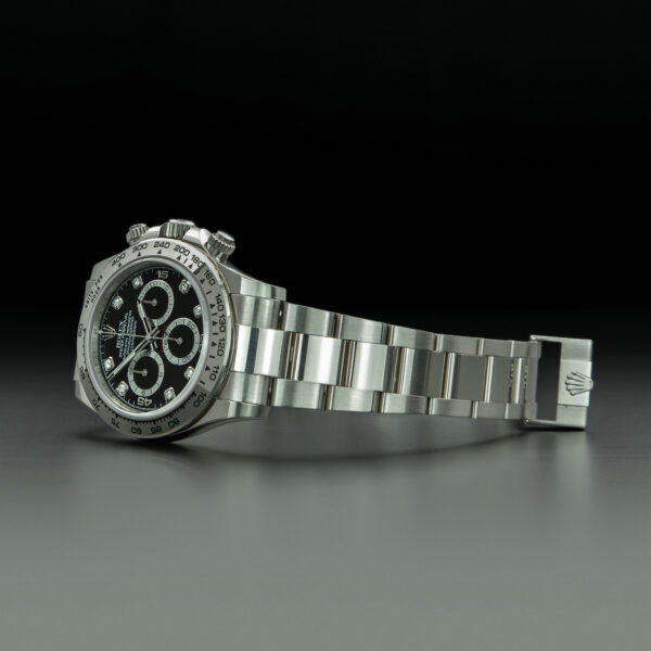 Rolex, Daytona, 40mm, Ref.116509, Year:2017, Full Set, Black Diamond Dial, White Gold - immagine 5