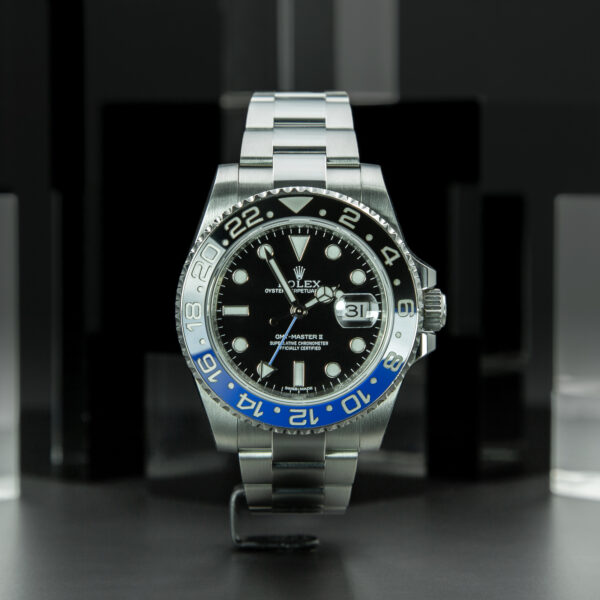 Rolex, Gmt-Master II "Batman", 40mm, Ref. 116710BLNR, Full Set, Year: 2015, Stainless Steel